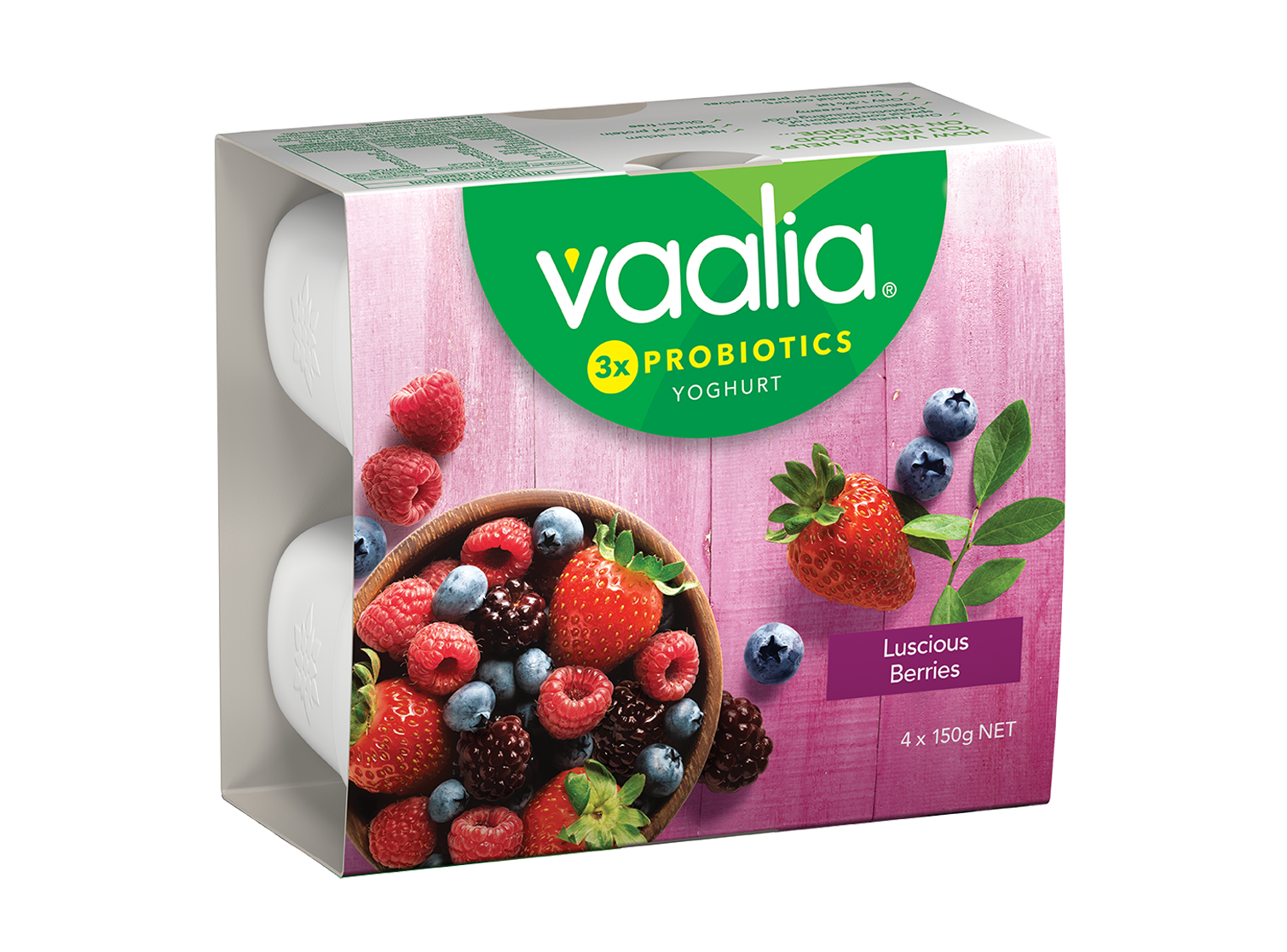 Vaalia Luscious Berries 4x150g